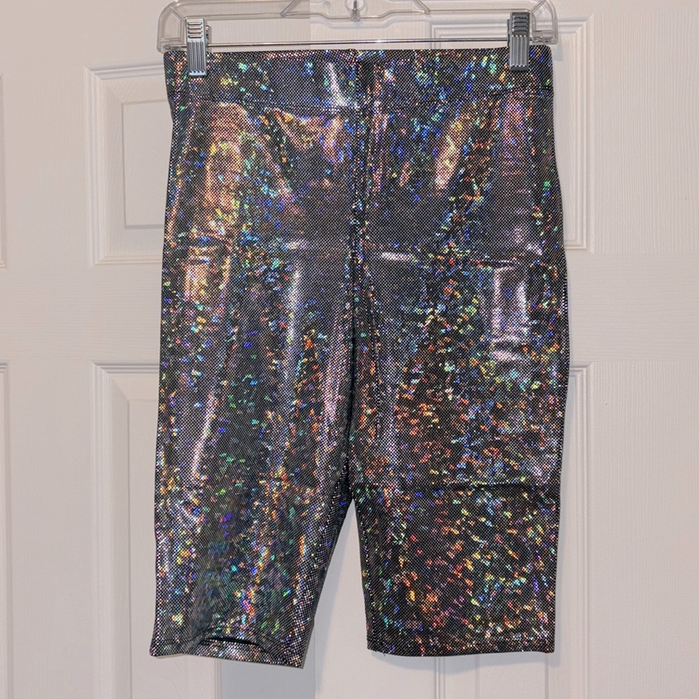 Iridescent Biker Shorts